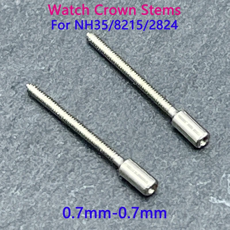0.7mm to 0.7mm Watch Winding Stem Connector Adapter Changer Stem Extenders Fits 8215 2824 NH35 NH36 Movement for Watchmakers