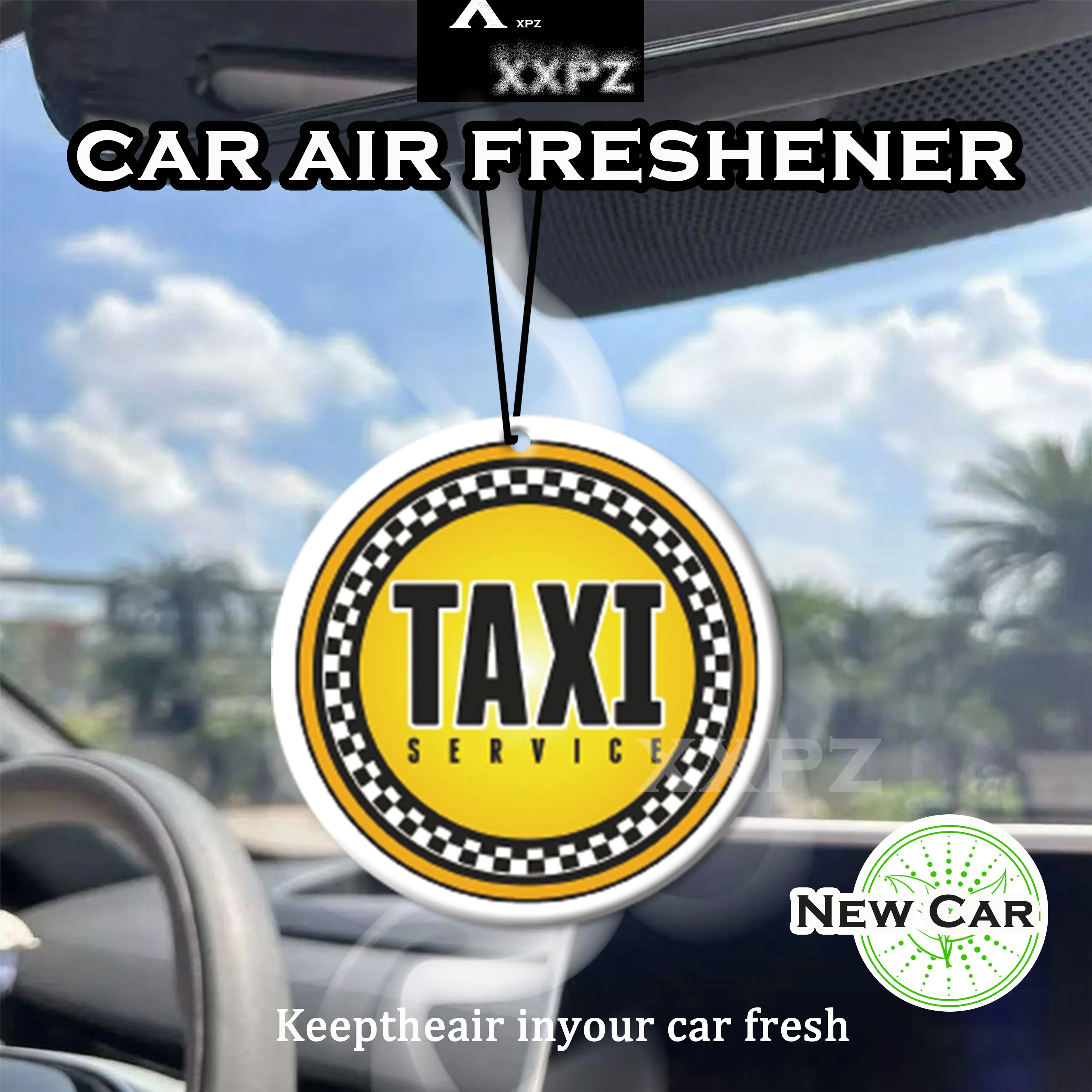 Taxi Car Air Freshener Auto Parts Car Hanging Long Lasting Scent Remover Auto Interior Fresh Fragrance New Car