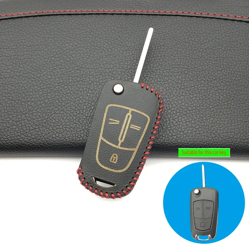 Leather Remote Flip Folding Car Key Cover Case For Opel Astra H J G Insignia Vectra C Corsa D Zafira B Signum Vauxhall 3 Button