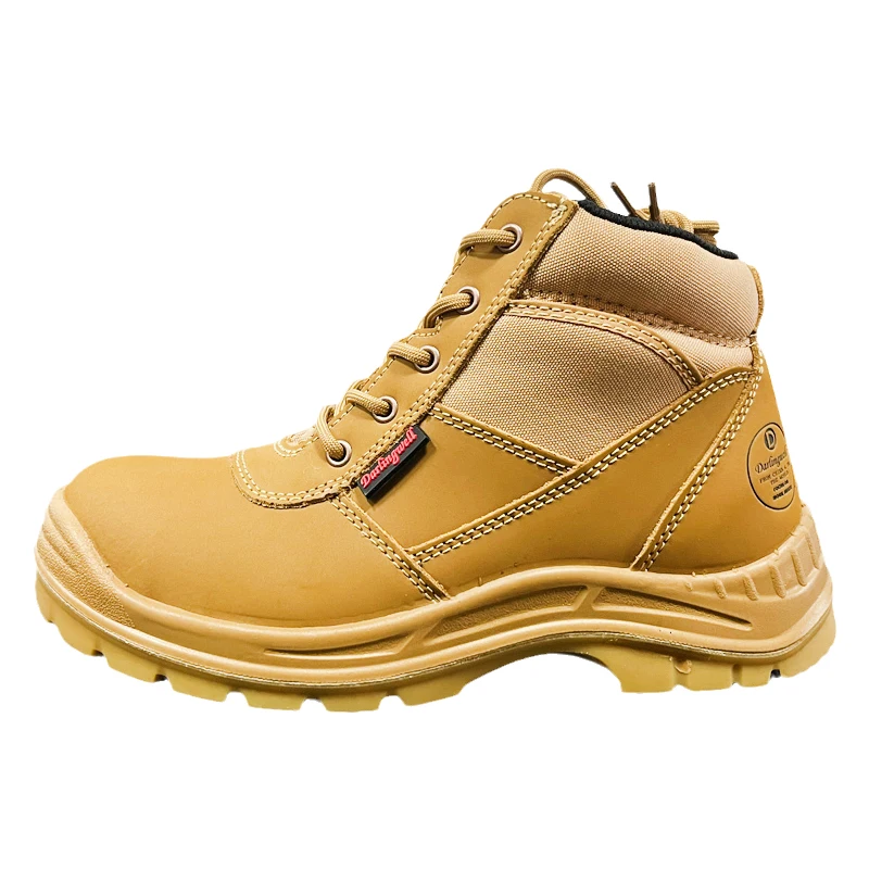 Steel Toe Work Boots for Men, Slip Resistant, Safety, Oiled Leather, Breathable Shoes, Static Dissipative, YKK Zipper, 6\