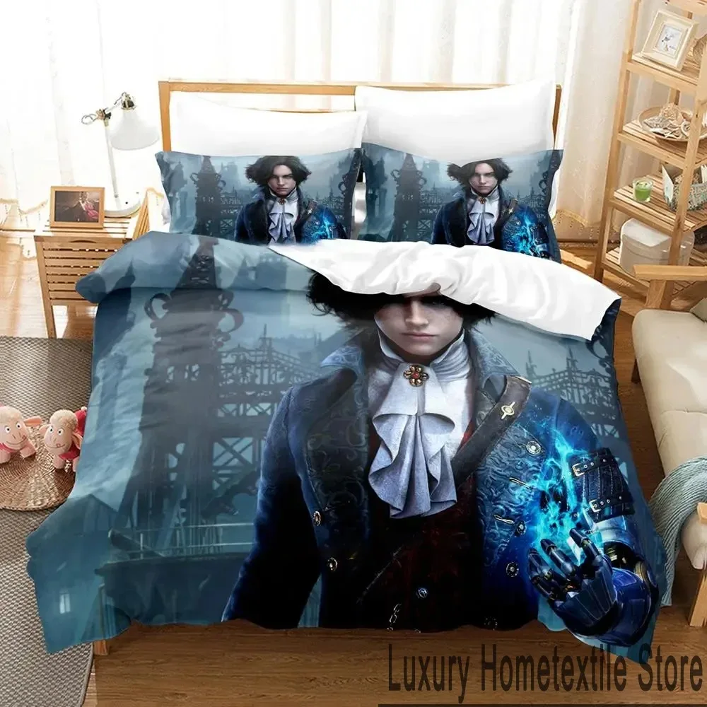 

3D Print Game Lies Of P Bedding Set Boys Girls Twin Queen King Size Duvet Cover Pillowcase Bed boys Adult Home Textileextile