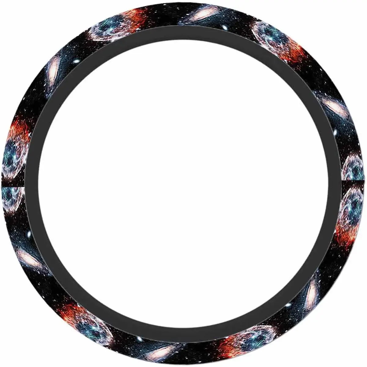 Spiral Galaxy Steering Wheel Cover Universe Nebula Outer Space Car Accessory Neoprene Auto Interior Decor Anti Slip Car Truck Pr