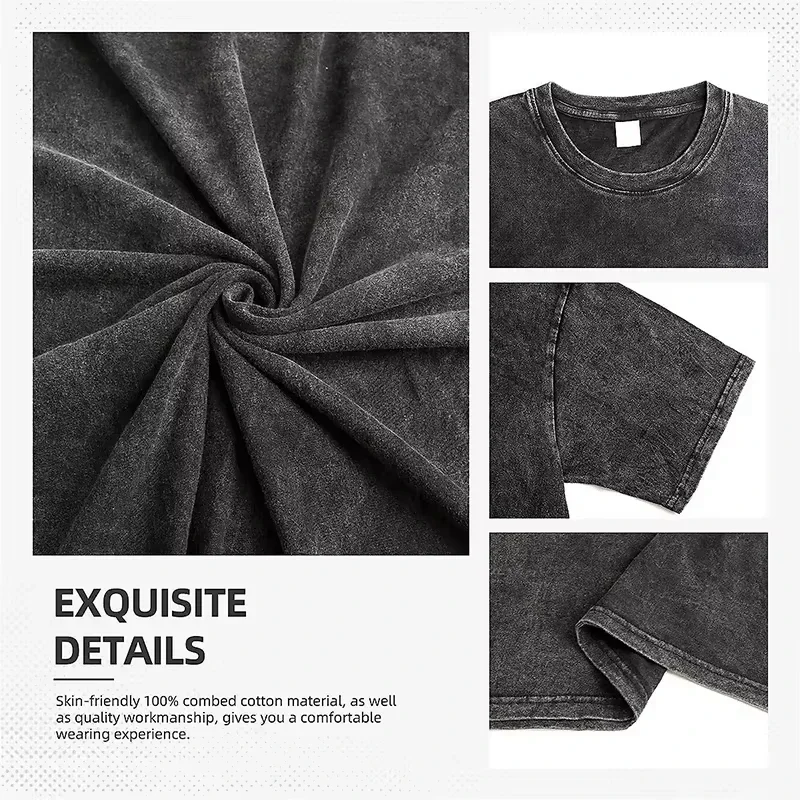 ONE PIECE Printed Short Sleeve T-Shirt Casual Summer Wear Men's Street Clothing Men's T-Shirt Washed and Old Comfortable Popular