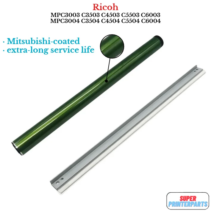 1set Mitsubishi‑coated OPC Drum+Cleaning Blade For Ricoh MPC3003 C3503 C4503 C5503 C6003 MPC3004 C3504 C4504 C5504 C6004