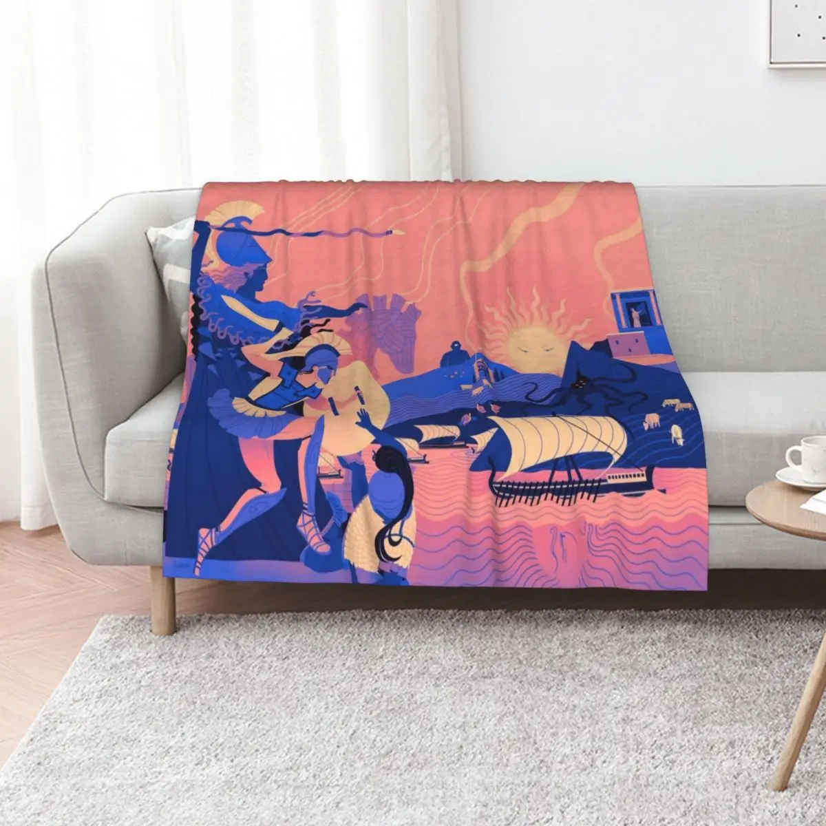 

Homeric Landscape - Summer Throw Blanket christmas decoration funny gift Warm Thermals For Travel Blankets