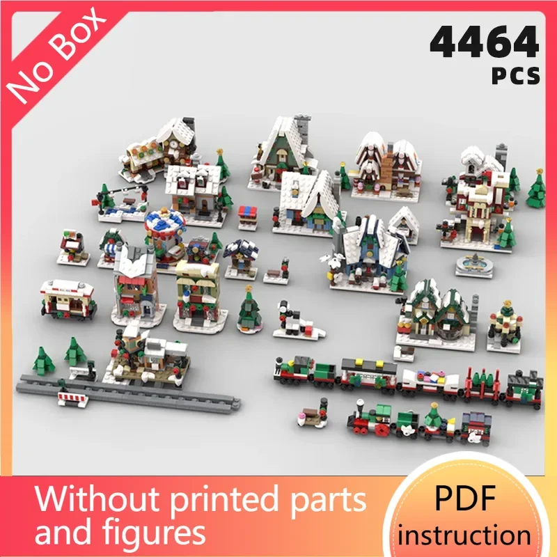 

Рождественский дом, поезд, праздник, сезон, кирпичи, Санта-Рождество, ноэль, коттеджные блоки, кабина, зимняя деревня, Moc We Fedchten NavidadCh