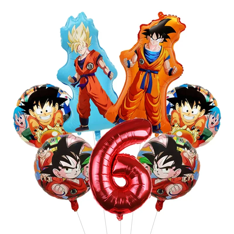 Dragon Ball Z Themen-Bachelor-Party Ballon-Set Vier-Sterne-Folienballon mit Goku-Aufdruck für Anime-Fans Feier – Detail 15
