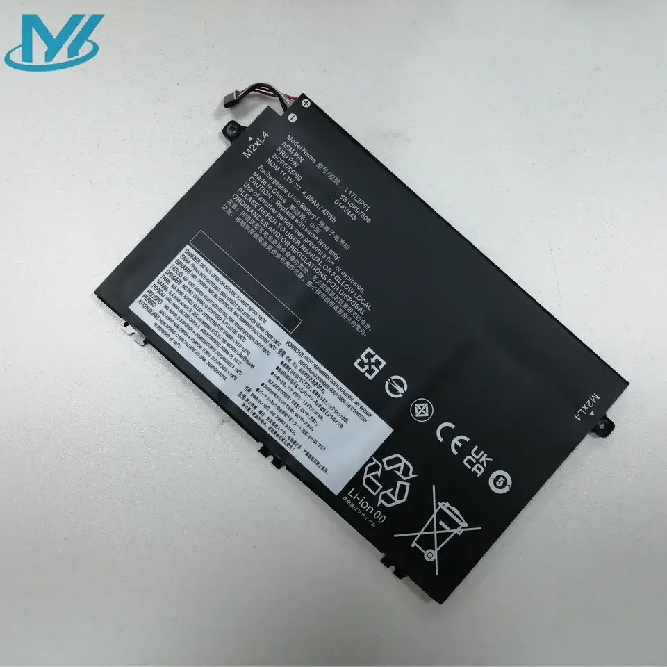 L17L3P51/L17M3P51/L17M3P52 11.1V 45Wh/4080mAh 3-Cell Laptop Battery For ThinkPad E14 E15 E480 E485 E495 E580 E585 E490 E590 E595