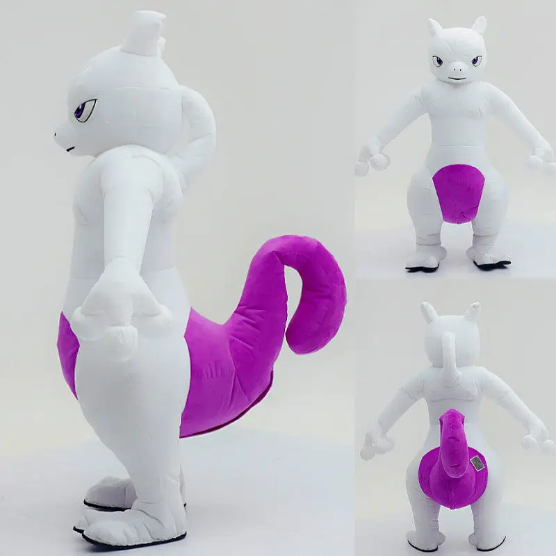 Potdemiel Pokémon Mewtwo Aufblasbares Maskottchen-Kostüm für Erwachsene Cartoon-Laufkostüm für Halloween-Party-Aufführungen