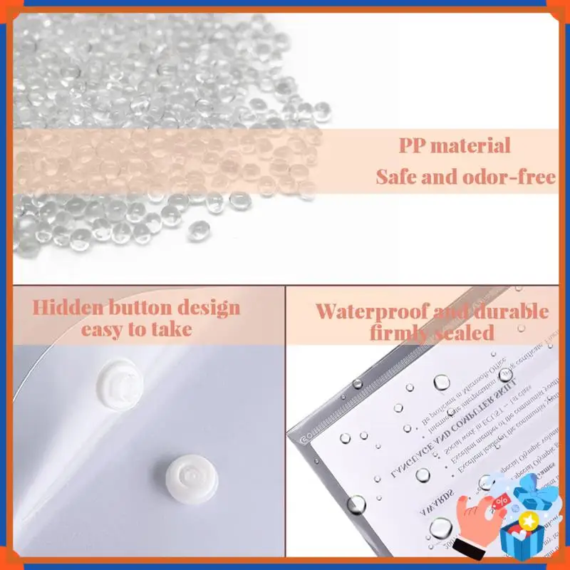 Compact 40 Pack Stamp And Die Storage Pockets, Reusable Envelopes Waterproof Sticker Organizer Receipt Holder (7Inchx9.4Inch)