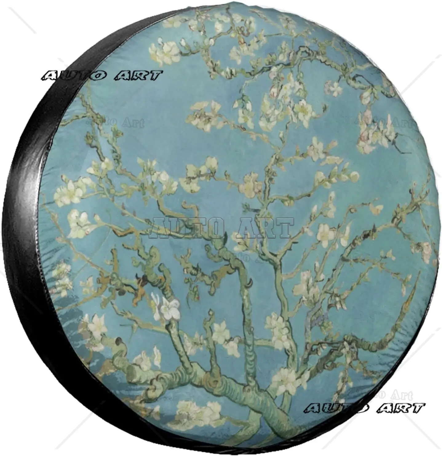 

Van Gogh Almond Blossom Universal Spare Tire Cover Weatherproof Sun Dustproof Wheel Protectors for Truck Travel Trailer Camper