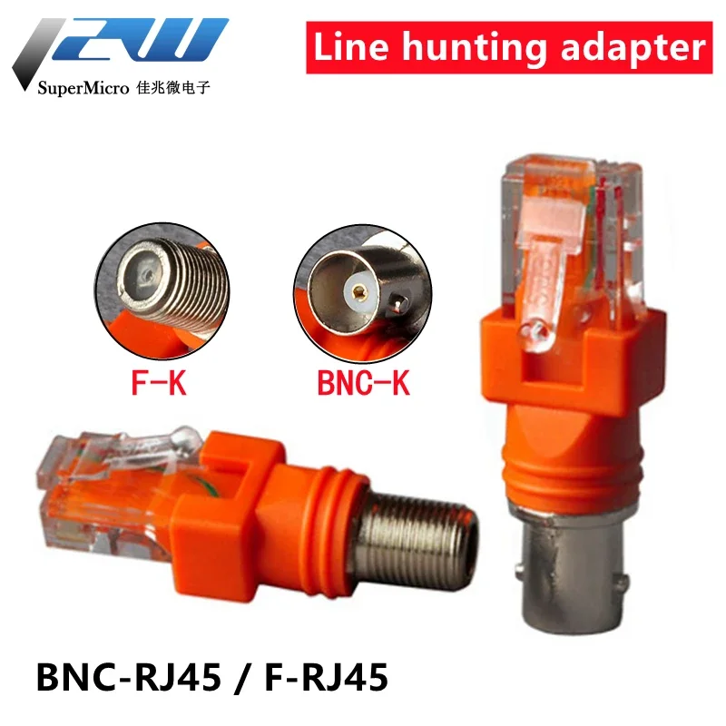 F-Type Connectors RF Female To RJ45 Male Coaxial Barrel Coupler Adapter Coax Adapter, RJ45 To RF Connectors BNC-RJ45/F-RJ45