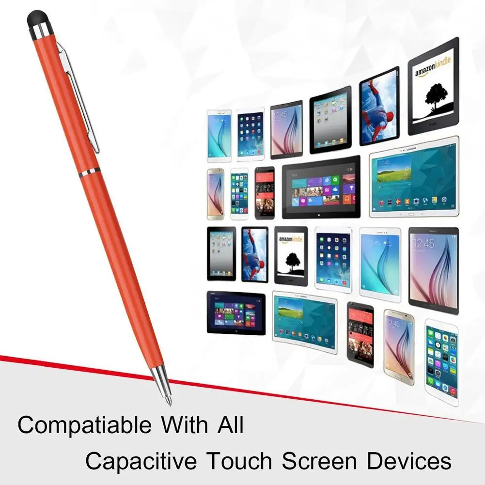 1Pcs Smart Tablet Phone Universal 2 In 1 Capacitive Stylus Pen Drawing Pens For IPhone/Android All Capacitive Touch Screens