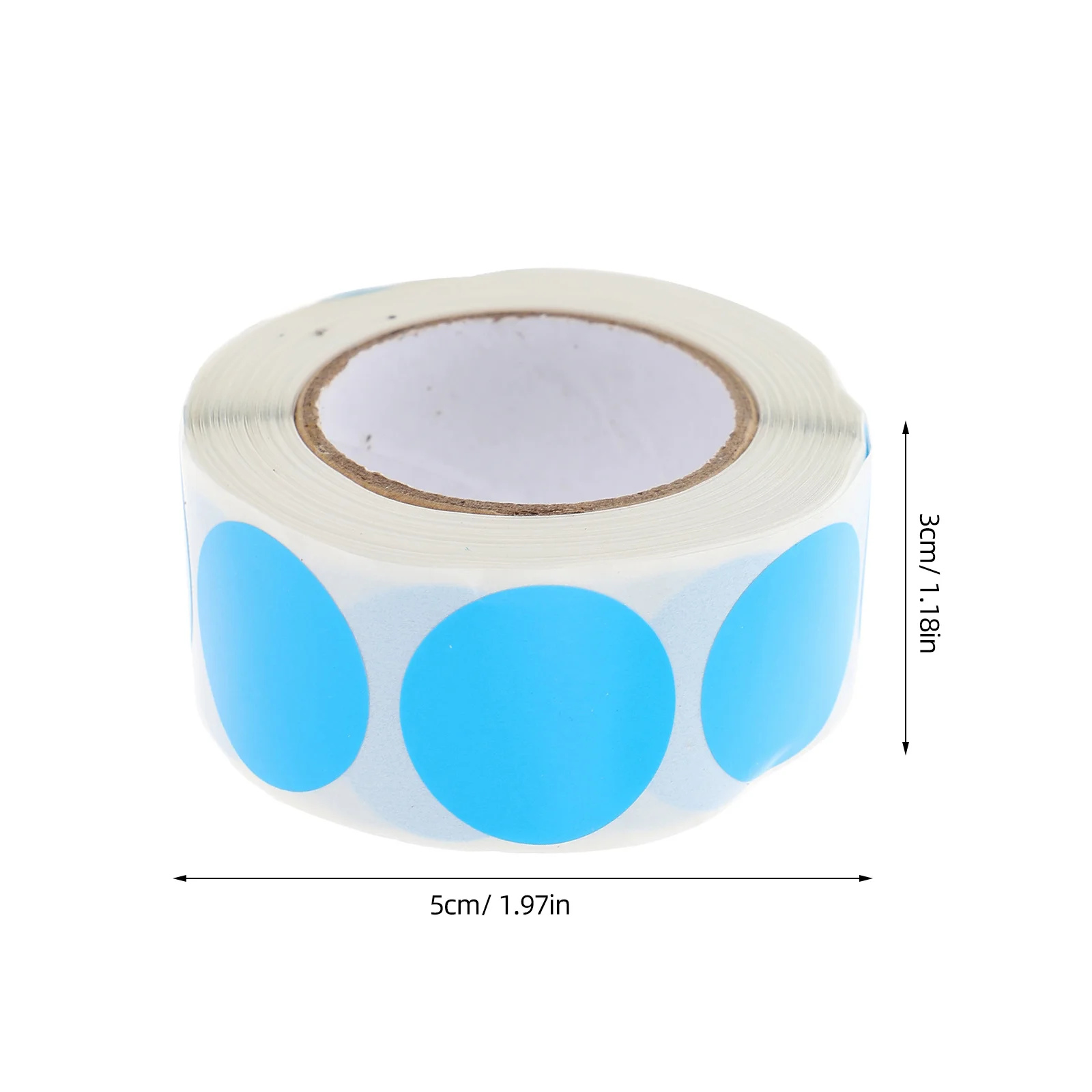 1 rotolo di etichette adesive a pois circolari, decalcomanie colorate rotonde per buste di consegna, confezioni regalo, uso in ufficio