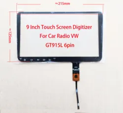 9 Inch Touch Screen Digitizer HandWriter Sensor 215*126mm GT915 GT911 6Pin For VW Radio XCPG
