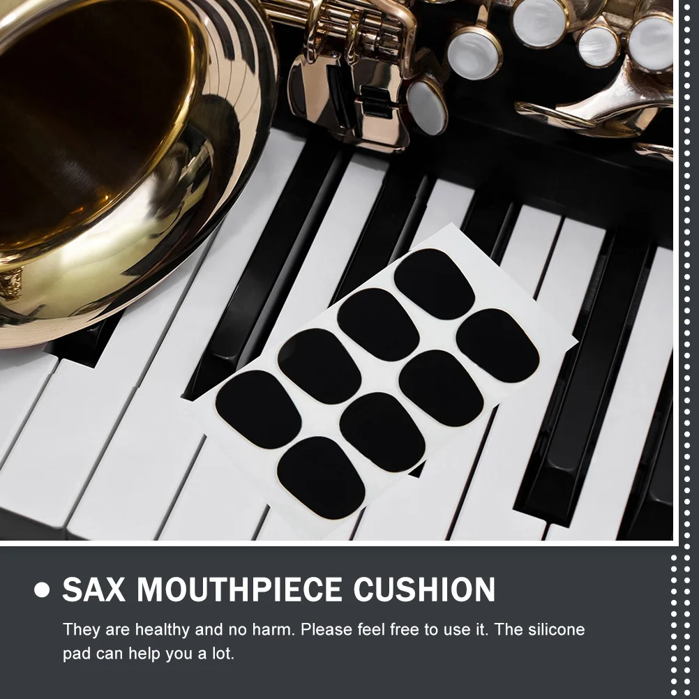 

50pcs Saxophone Mouthpiece Tooth Pad Clarinet Cushions Silicone Thick Alto Accessories Replacement Comfort Protect