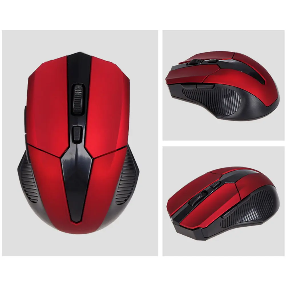 Wireless Mouse Foldable Lightweight Ergonomic Laptop Mouse for Gaming Travel Remote Work Portable Gift Red 10M Wireless Range