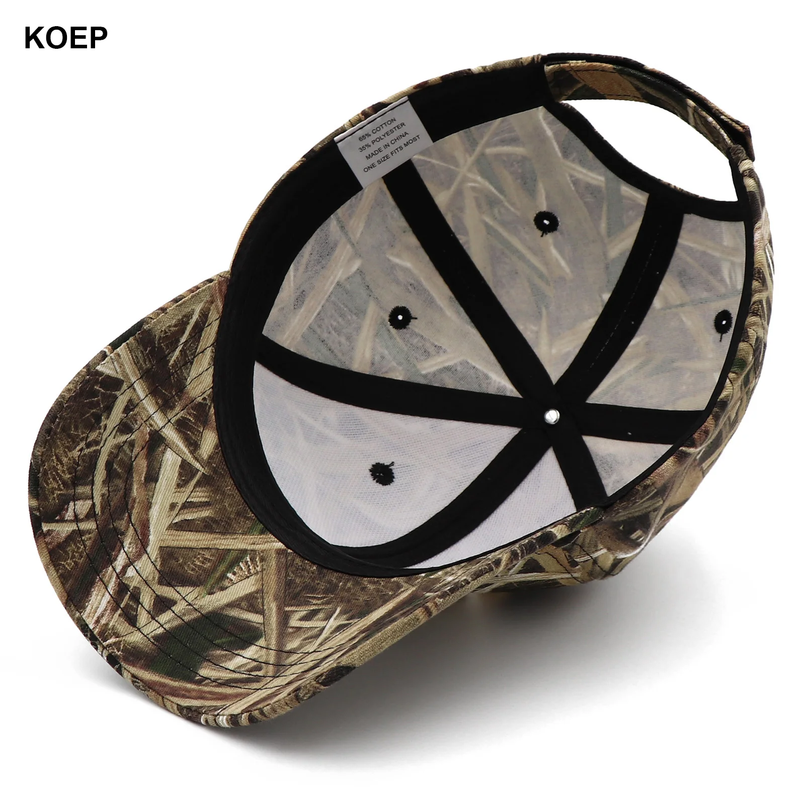 KOEP topi memancing luar ruangan, topi bisbol hutan, topi berburu, topi katun kamuflase ayah, topi kamuflase