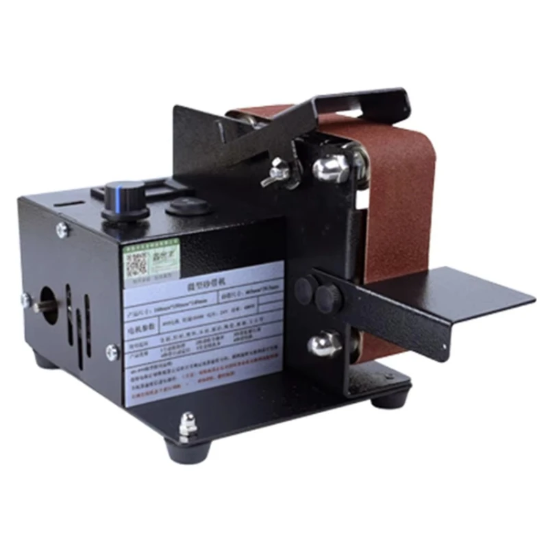 Small Mini Belt Sander Grinder Industrial-Grade Desktop Polishing Machine Expandable Drum