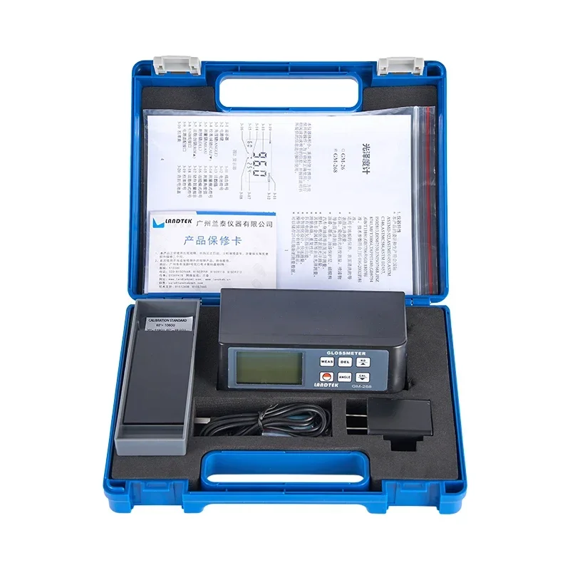 Digital Gloss Meter GM-268 20/60/85 for Ink Paint Coating Stone Tile Plastic Metal Surface Gloss Measurements 1-Year Warranty