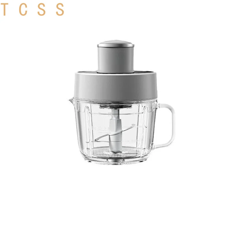 Adjustable Meat Grinder Multifunctional Electric Food Chopper Variable Speed 2LGlass Bowl Stainless Steel Blade Puree Maker Home