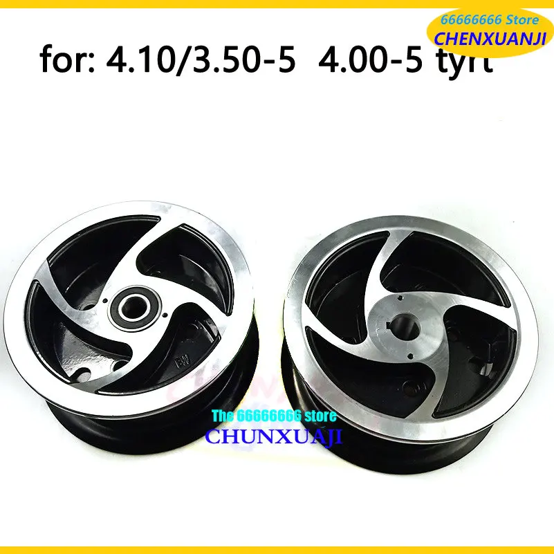 Liga Bearing Wheel Hub, Chaveta Jantes, 4,10, 3.50-5 pneu 4.00-5, ATV Quad, vai Kart, Mini carro de praia, Gás Scooter, bicicleta, 5"