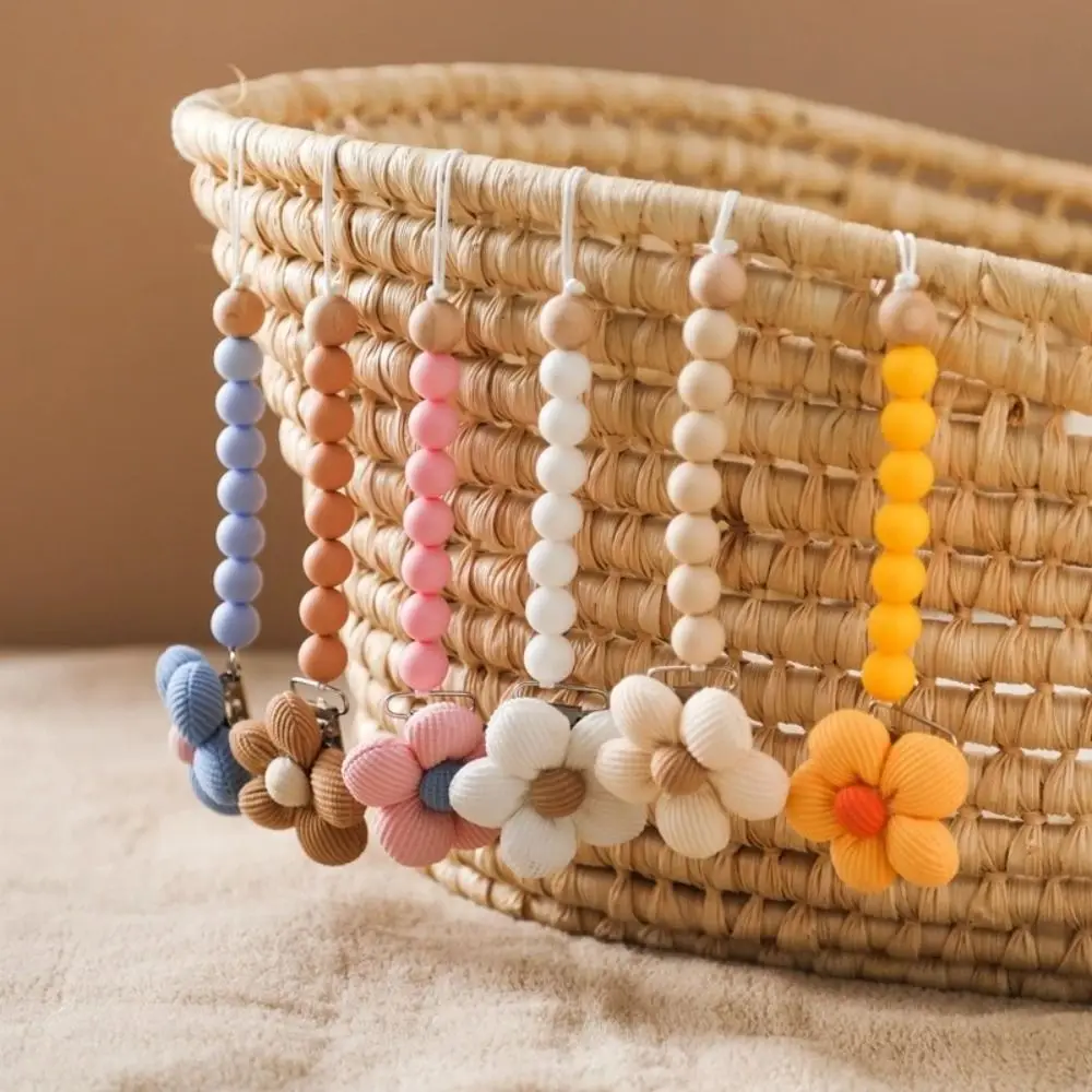 

2025 силиконовая цепочка-держатель для пустышки, вещи для новорожденных, мягкие зажимы для соски, аксессуары для кормления, жевательные бусины