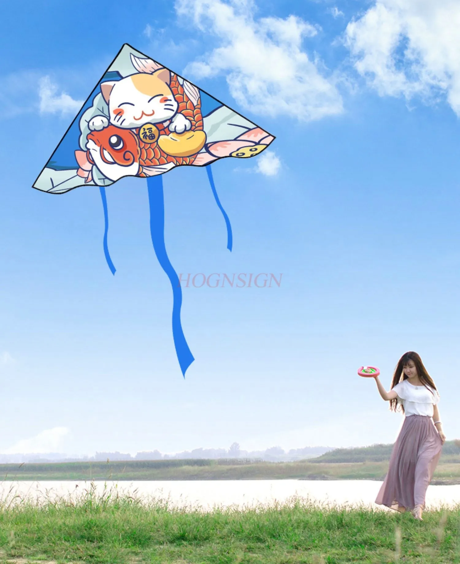 2023 New Breeze Easy to Fly Kite Handheld for Children and Adults Large and High end