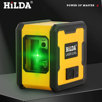 HILDA 2 Line Laser Level with Magnet on Back Laser Level Auto Leveling Green Cross Level Portable Laser Levels