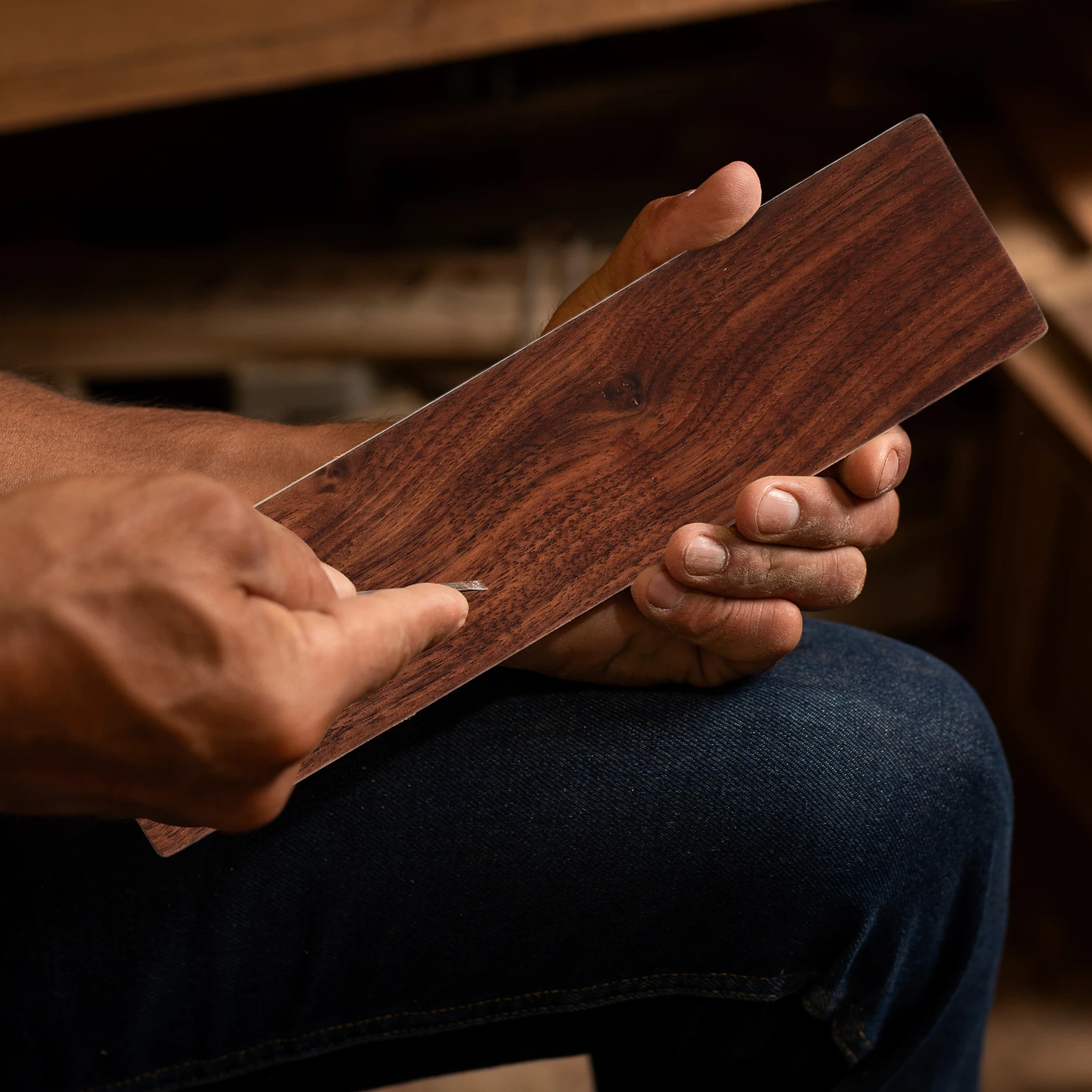 

2pcs Thickened Black Walnut Wood Craft Board Unfinished Blocks Kit Small Size for DIY Carving Projects Woodworking Hobby