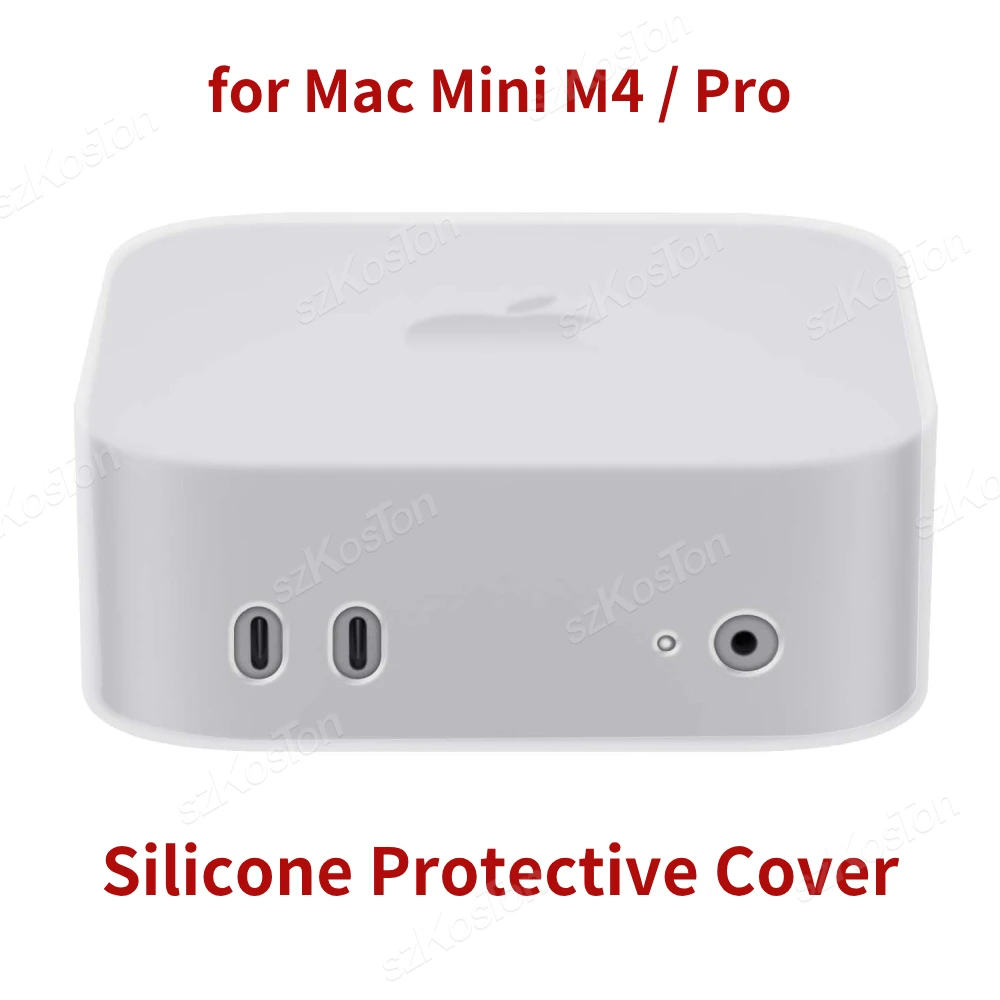 Siliconen beschermhoes voor Mac Mini M4/M4 Pro 2024 Nauwkeurige opening Stofdicht Valbestendig Siliconen hoes voor Mac Mini 2024