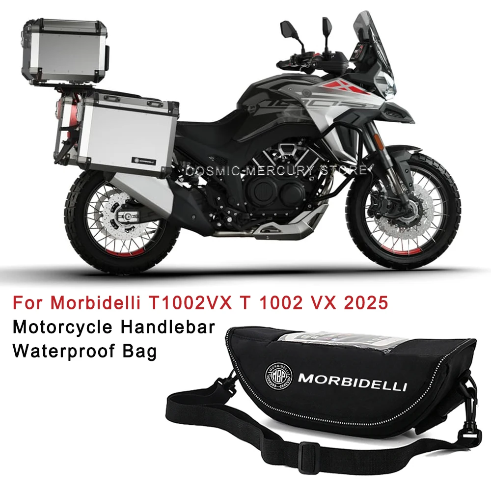 

For Morbidelli T1002VX T 1002vx 2025 Motorcycle Handlebar Travel Bag Motorcycle Waterproof And Dustproof Handlebar Storage Bag