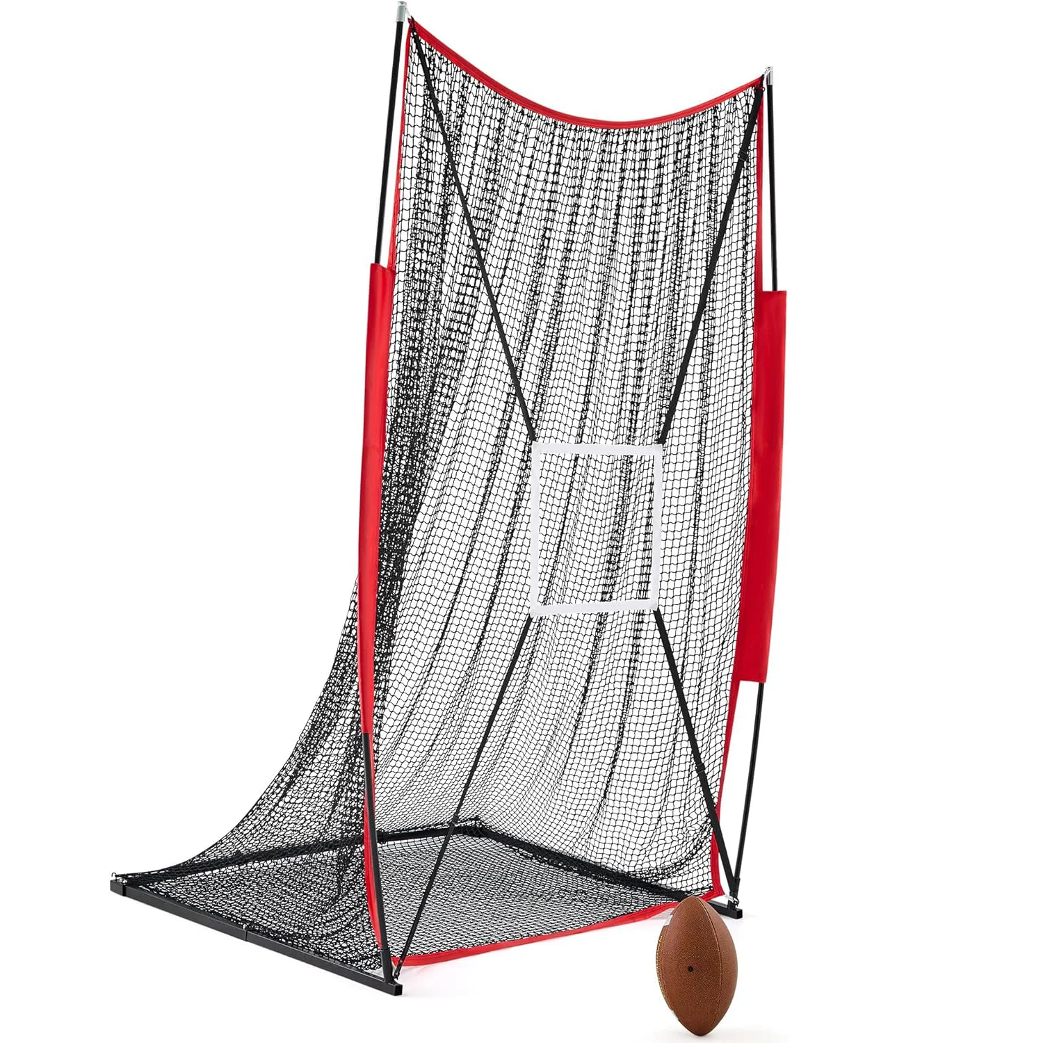 

Factory Sale High Quality 7X4 FT Professional Rugby Pitching Net Football Throwing Target Zone Metal Tube Training Equipment