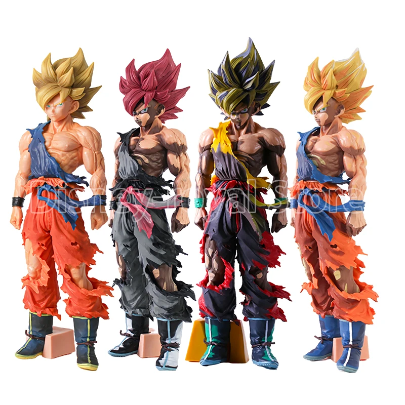 

Anime Dragon Ball Super Saiyan Son Goku Action Figure 35cm Large Comic Kakarotto Statue Model Doll Collectible Ornaments Gifts