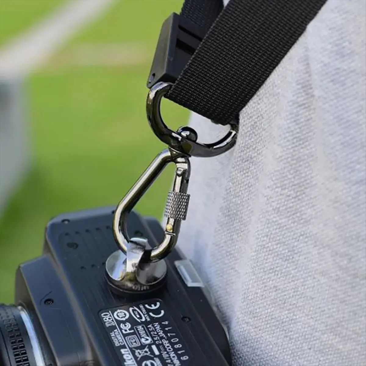 Camera Sling Strap with Safety Tether Adjustable Shoulder Belt CAA