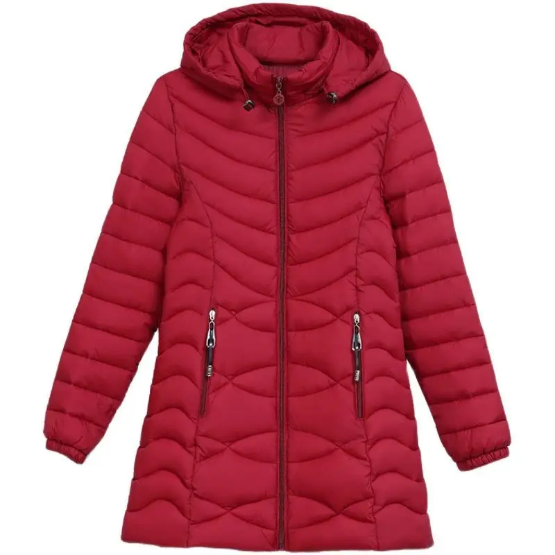 여성용 후드 다운 코튼 재킷, 짧은 패딩 재킷, 두꺼운 지퍼 오버코트, 파카 아우터, 여성 코트, 가을, 겨울, 2023 신상