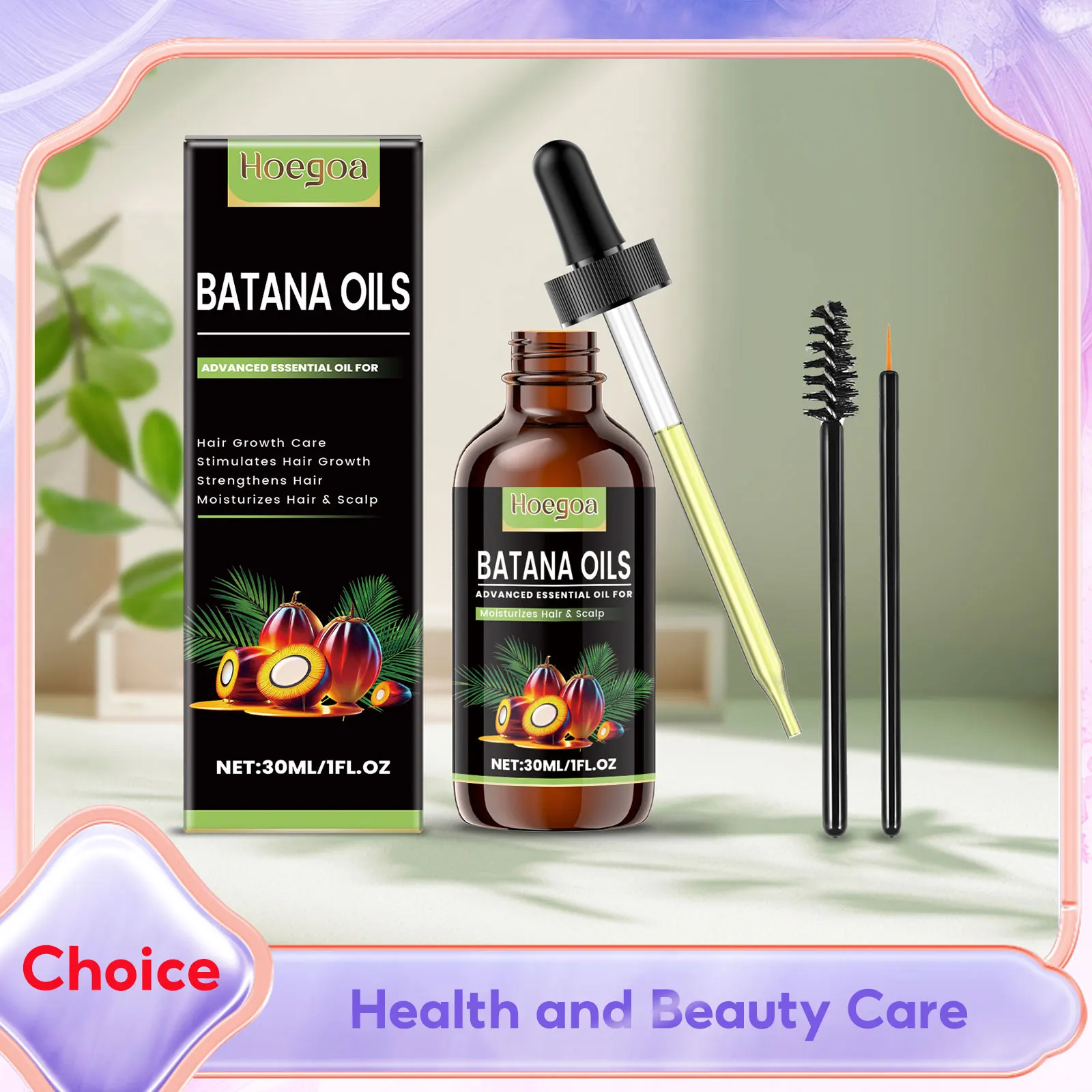 

Batana Oil for Hair Growth Revitalizing Strengthening Nourish Damaged Hair Scalp Treatment Add Volume Thicker Stronger Hair Care