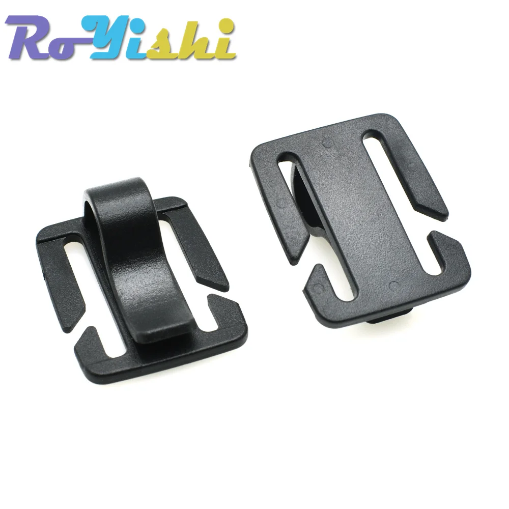 Plastic Sternum Strap Tube Pipe Clip Holder Buckles For Outdoor Accessories For Paracord/Backpack Webbing 25mm