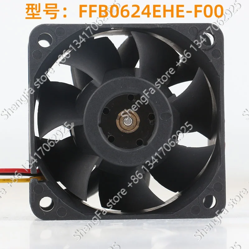Delta 5V 12V 48V 6038 6CM 60X60X38MM speed measurement double ball elevator 3-wire FFB0624EHE-F00 cooling fan DC 24V 0.57A