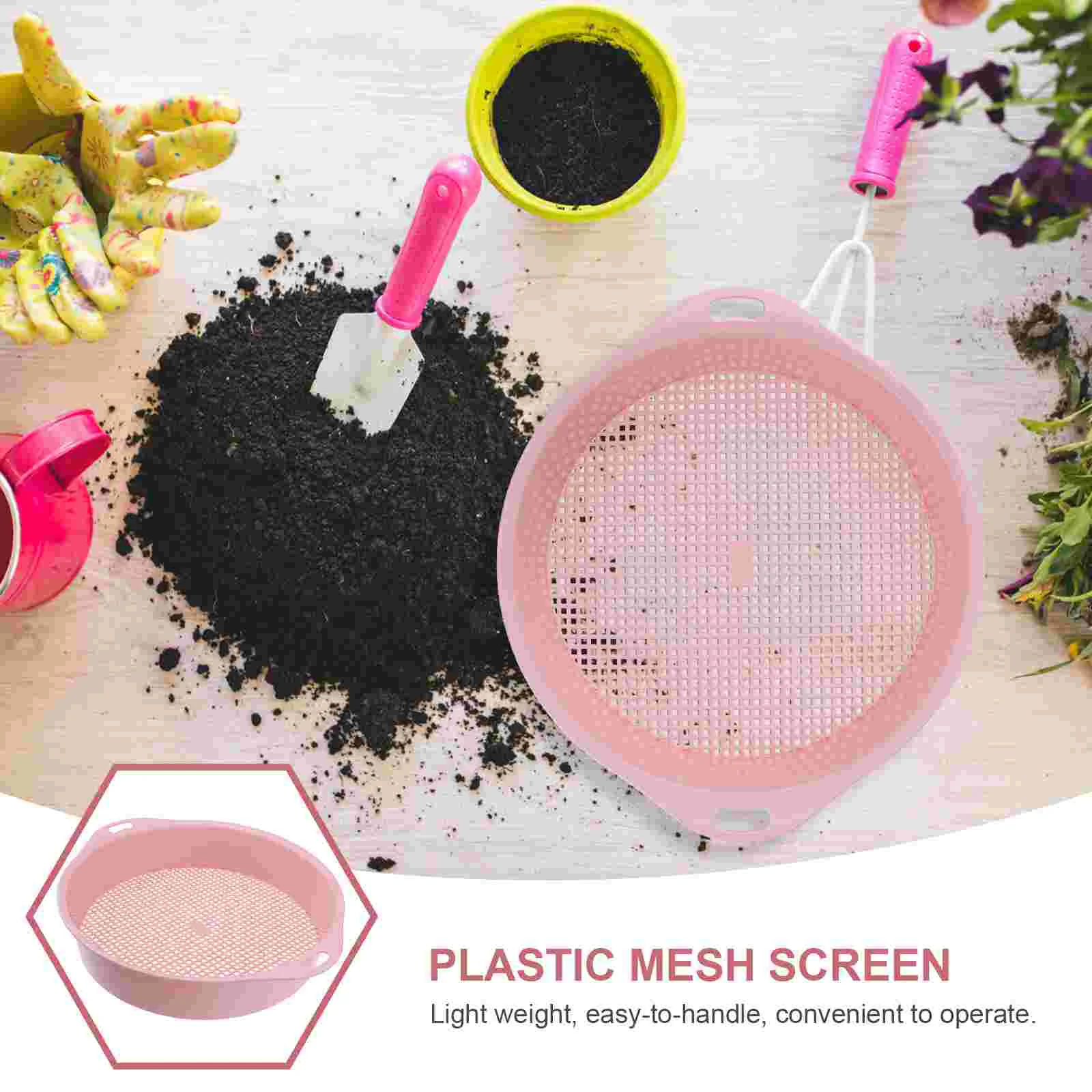 Sifter for Rocks Outdoor Playset Gardening Accessories Sieve Child Soil Composting