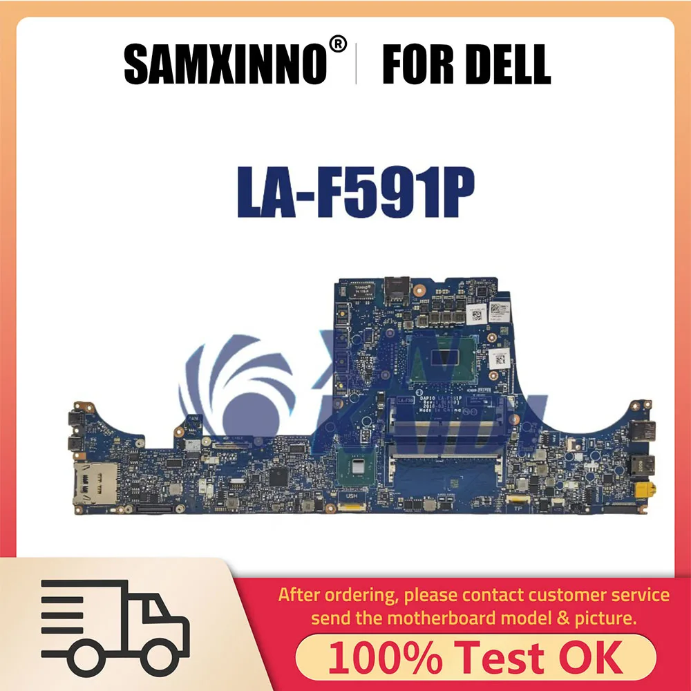 LA-F591P Notebook Motherboard For Dell Precision 7530 Laptop Mainboard CN-02NRRM 2NRRM with E-2176 E-2186 I5 I7 I9 8th CPU