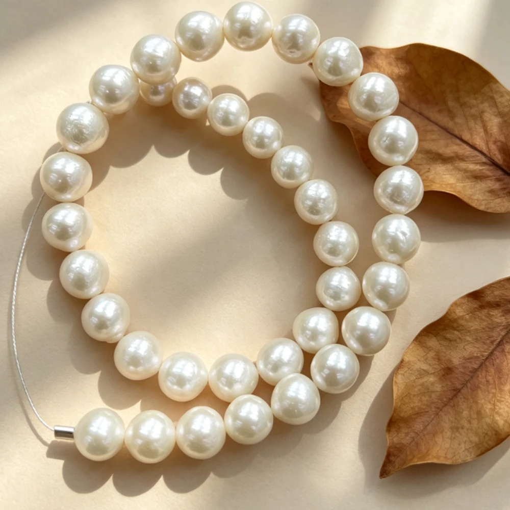 36cm 10–13mm Large Near-round Natural Freshwater Pearls Loose Beads for Jewelry Making DIY Necklaces Bracelets and Accessories
