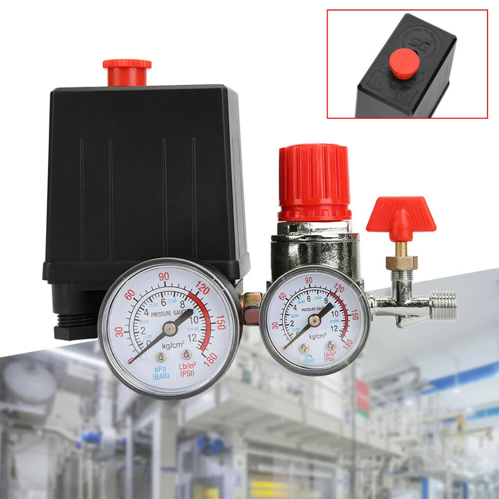 

Pump Air Compressor Pressure Switch Control Pressure Switch Valve With Gauge Air Regulator Valve Control Valve