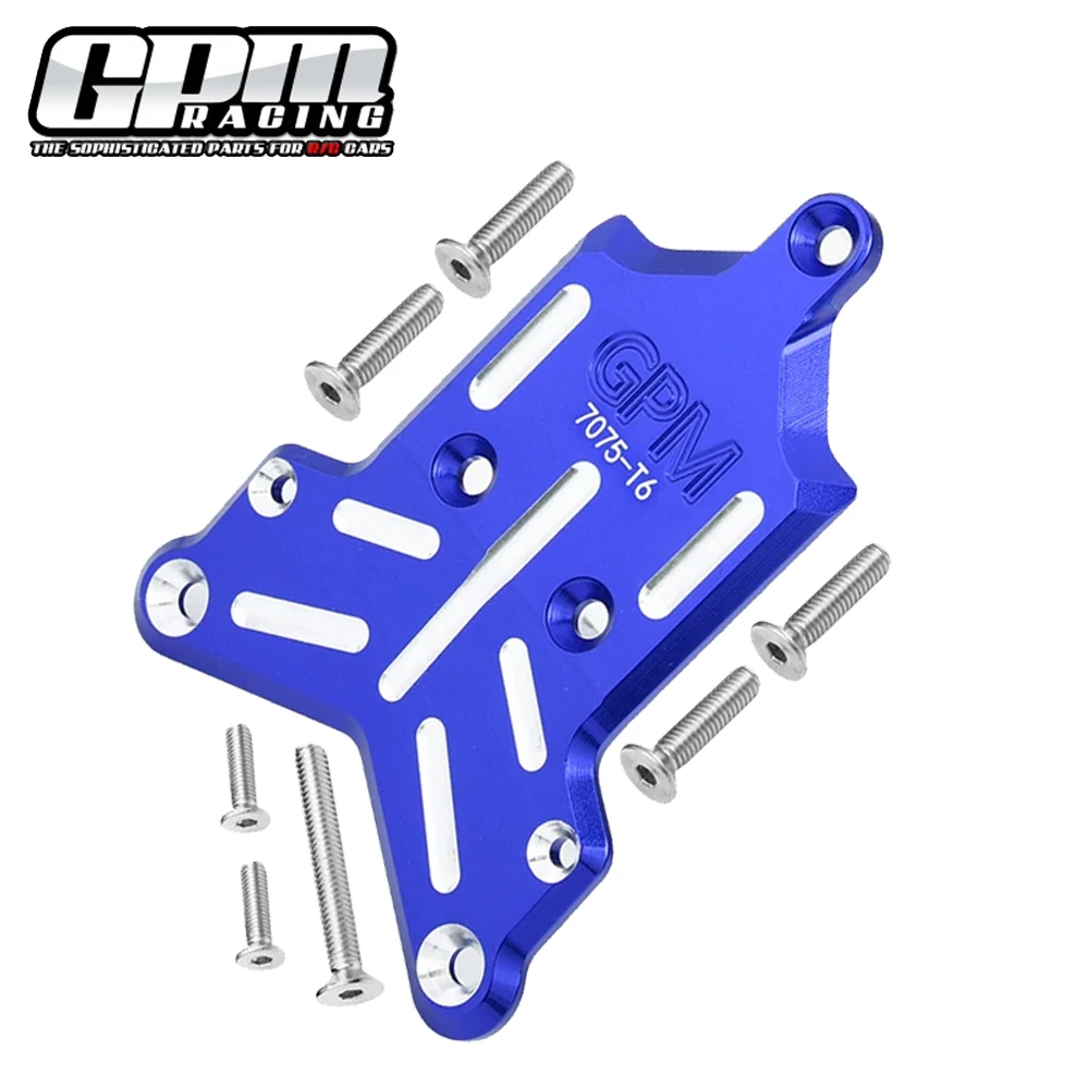 GPM for Traxxas 1/8 Sledge 4WD Monster Truck 95076-4 Upgrade Parts Metal Front Chassis Cover Front Bumper Mount Skidplate 9535