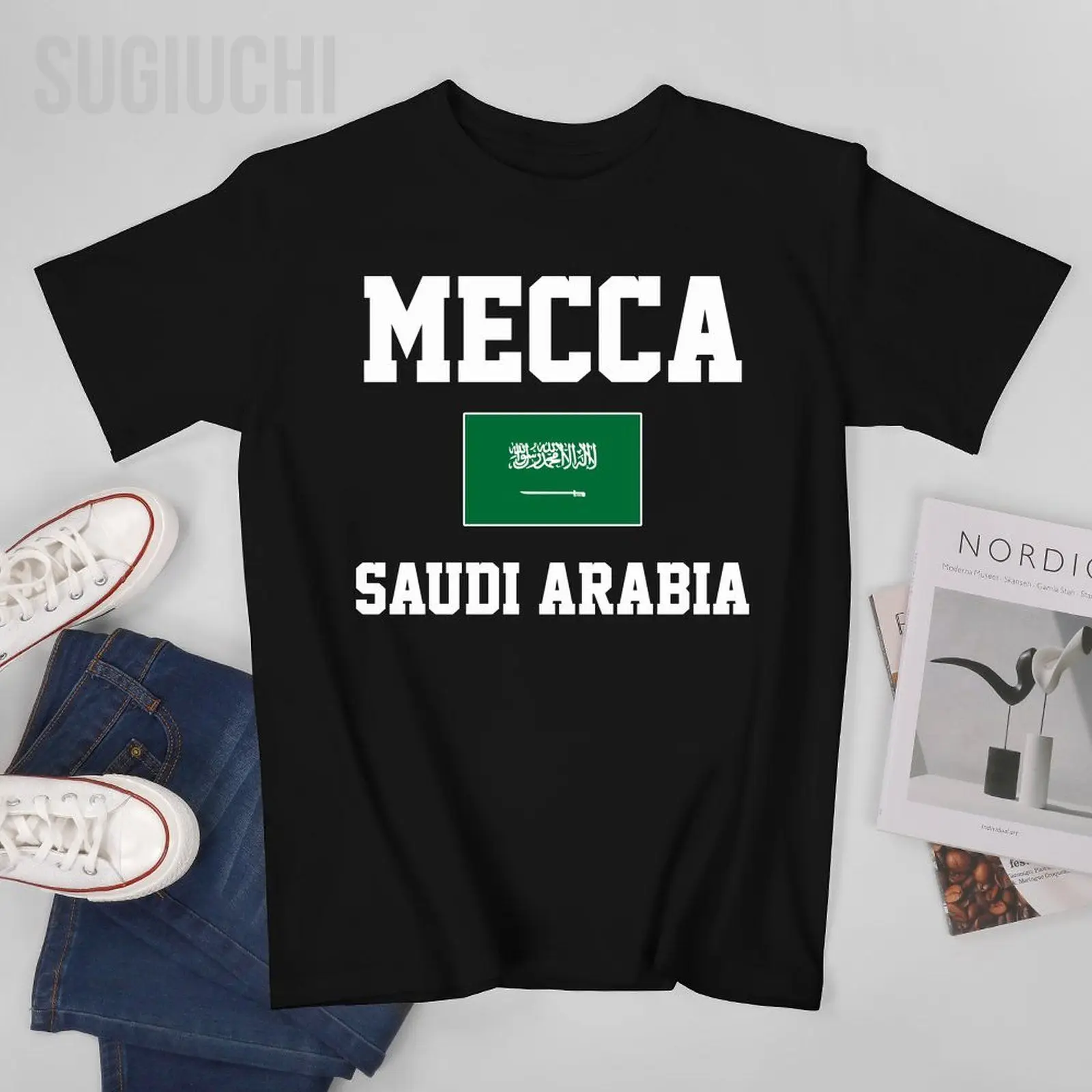Men Saudi Arabia City Mecca Tshirt Tees O-neck T Shirts Women Boys 100% Cotton Short T-Shirt Unisex All Seasons