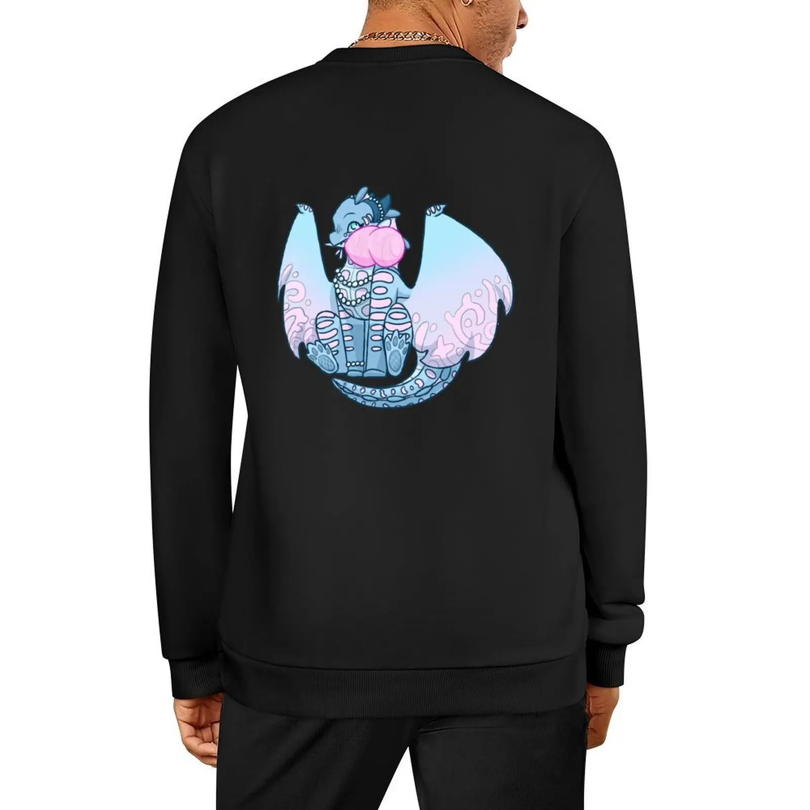 

Anemone with Cotton Candy Pullover men's autumn clothes korean autumn clothes tracksuits japanese style graphic sweatshirts