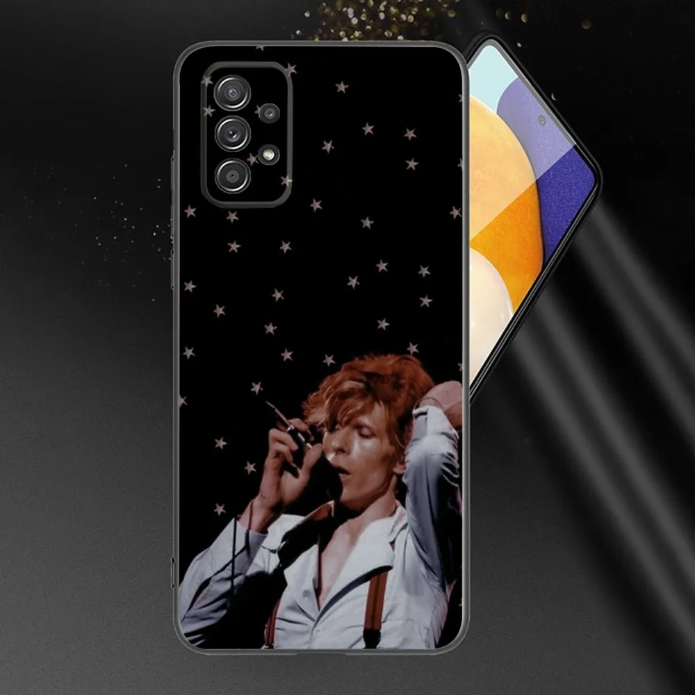 D-David Singer B-BowieS Phone Case For Samsung Galaxy A13,A21s,A22,A31,A32,A52,A53,A71,A80,A91 Soft Black Phone Cover