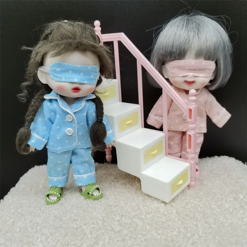 ob11 슈퍼 귀엽고 사랑스러운 인형 의상 세트 토끼 귀 포함 GSC P9 1/12 BJD 기본 바디 DF 인형 옷 세트