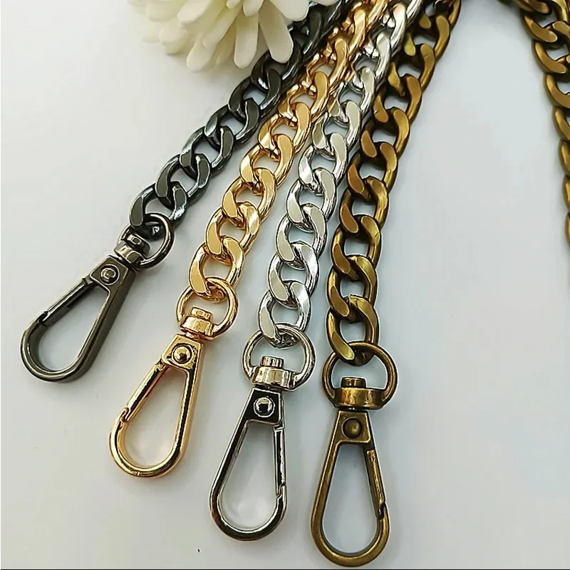 Metal Aluminum Replacement Bag Chain Parts Accessories for Hand-Woven DIY Handmade Workshop Studio Detachable Straps