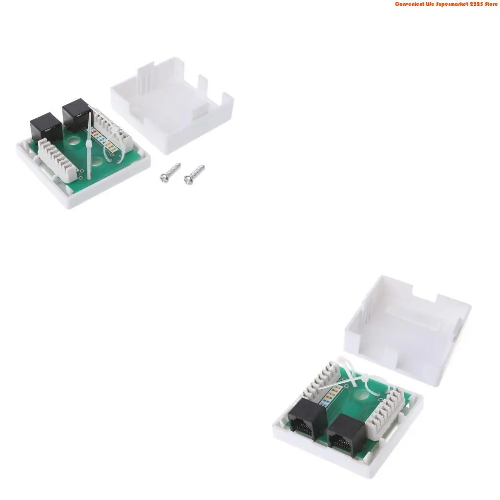 J1HD Ethernet Wall Plate, Keystone Wall Plate with RJ45 Keystone Coupler insert